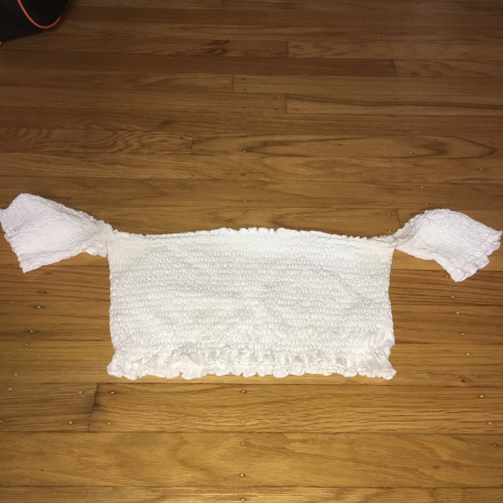 Off the shoulder crop top